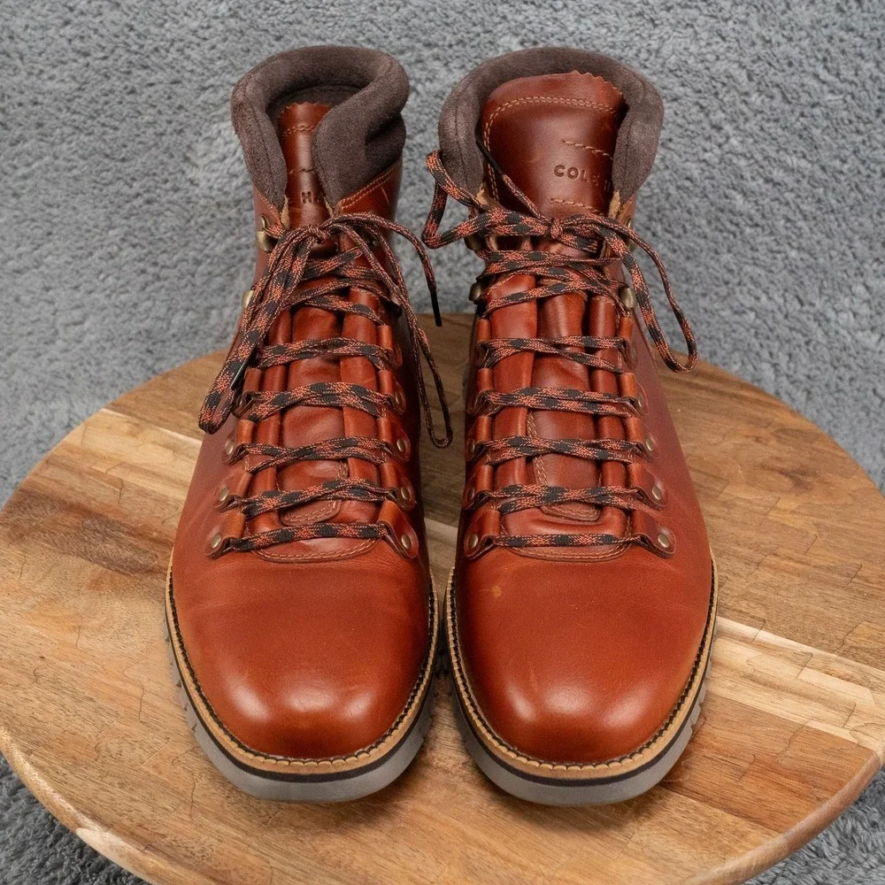 Cole Haan ZeroGrand Mens Size 11 Leather Brown #C30405 Hiker Boots Waterproof